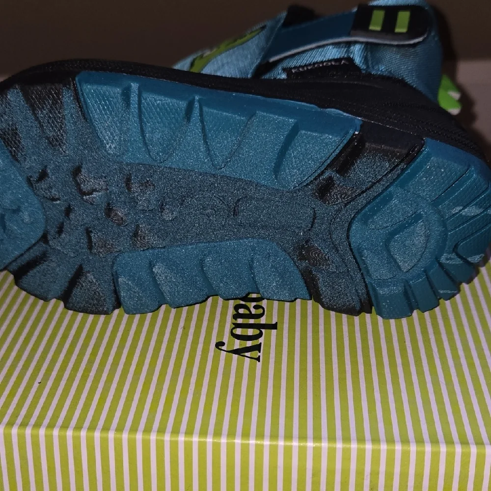 Dinosaur Kids RAIN & SNOW  Boots - Teal and Black SO CUTE...toddler 8